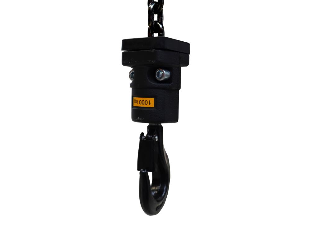 CHAINMASTER D8+ 1000 ULTRA/12,5-B-IP55 Motorkettenzug,1000kg Direktst.,12,5m(7,4x21)schwarz, Kettensack, Hängeöse, Griffe