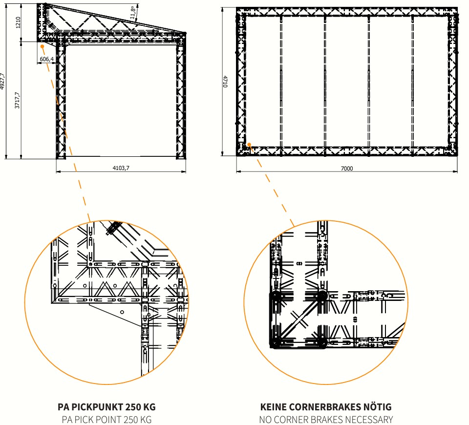 GLOBAL TRUSS Pitch Roof 6x4m