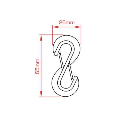 DOUGHTY T63796 NYLON TWINHOOK