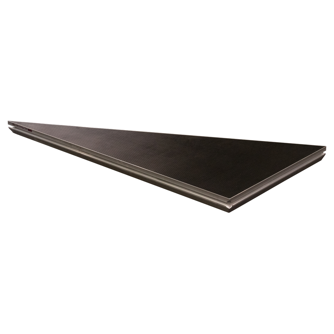 DURASTAGE 750 2x1m Bühnenpodest 200x100cm dreieckig rechts, 750 kg/m², TÜV-geprüft (DIN 15921)
