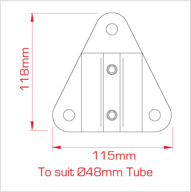 DOUGHTY T194050 Speedrail Side Palm Fixing