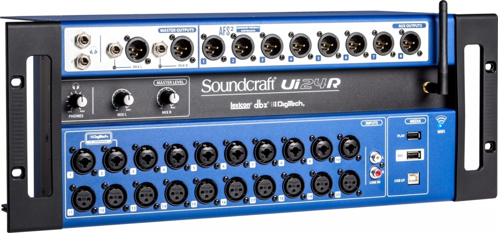 SOUNDCRAFT Ui24R 24-Kanal Mischpult mit Tablet/Smartphone/PC Steuerung