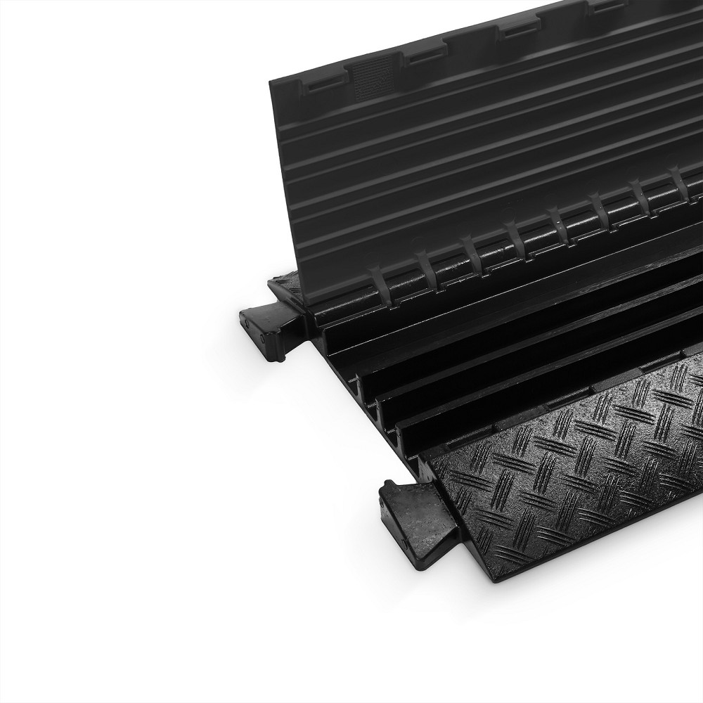 DEFENDER MIDI 4 BLK Cable Protector 4 Channel | black | heavy duty | height 5,5cm