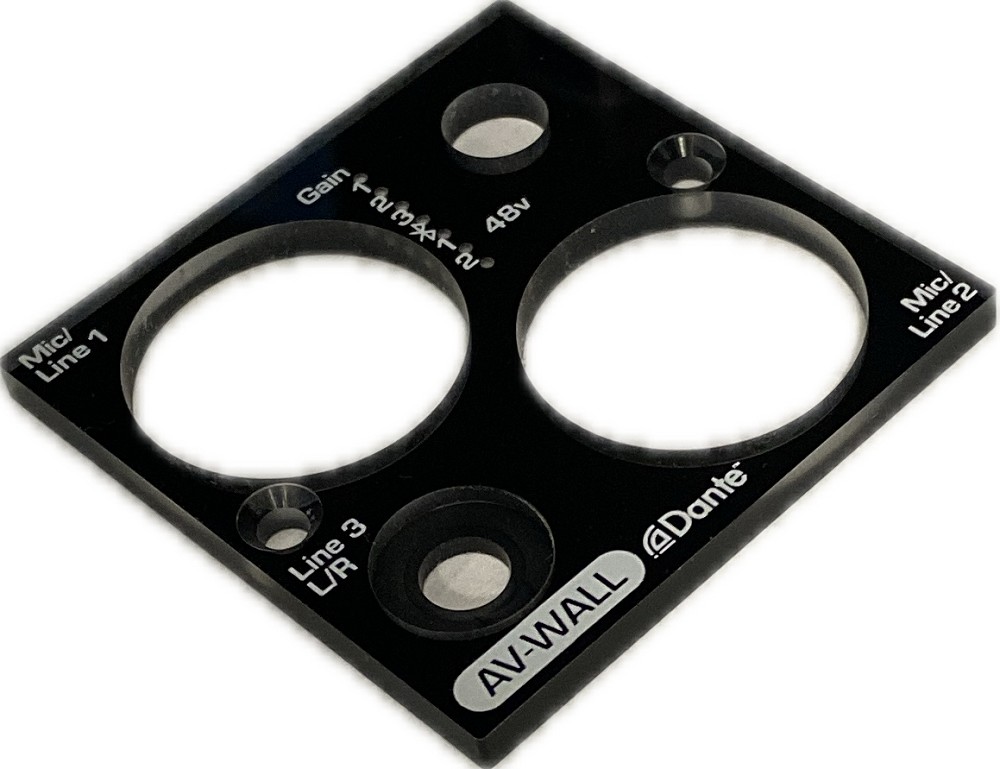 AUVITRAN BLACK Faceplate für AV-WALL-DT4i / DT4i-LE