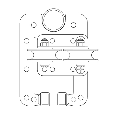 DOUGHTY T63778 Double Guide Pulley