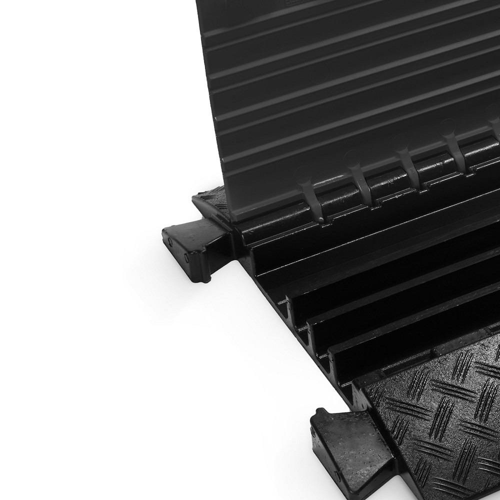 DEFENDER MIDI 4 BLK Cable Protector 4 Channel | black | heavy duty | height 5,5cm