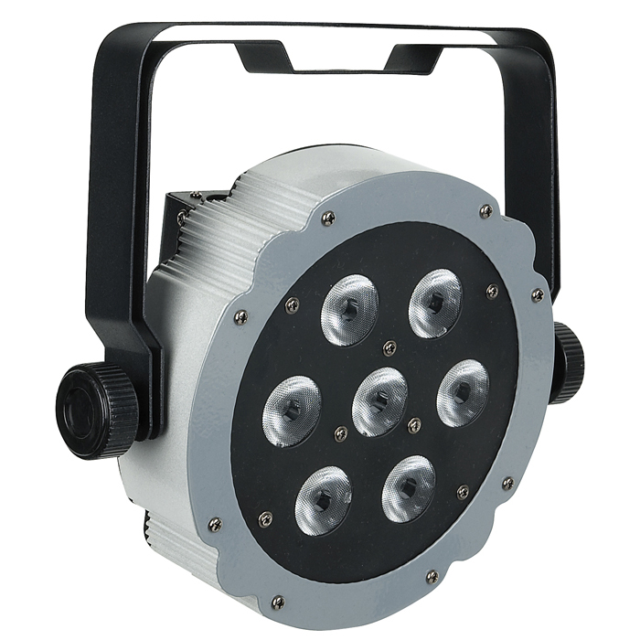 SHOWTEC Compact Par 7 Tri grau  7x 3 W RGB LED Par Can 40° fester Abstrahlwinkel