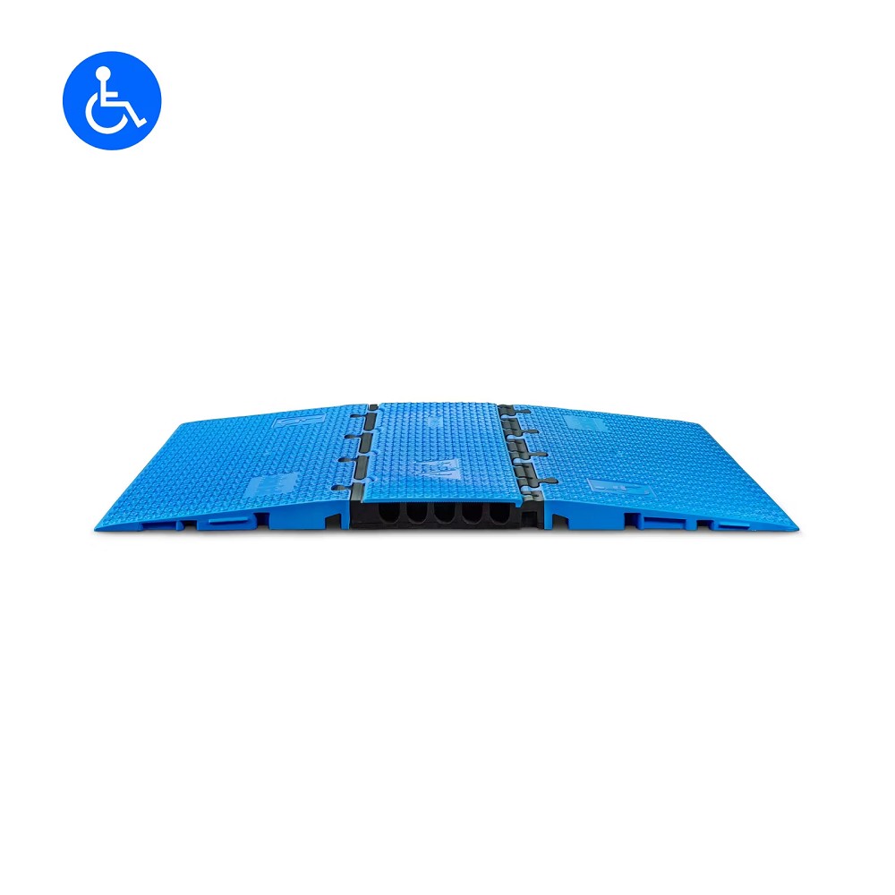 DEFENDER MIDI 5 2D SET BLU Modular system 5 channels | SET blue | wheelchair-accessible transition | height 5.4 cm