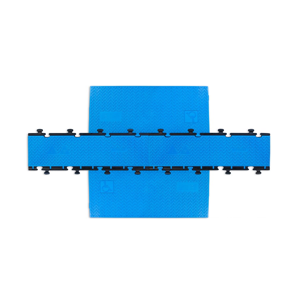 DEFENDER MIDI 5 2D SET BLU Modular system 5 channels | SET blue | wheelchair-accessible transition | height 5.4 cm