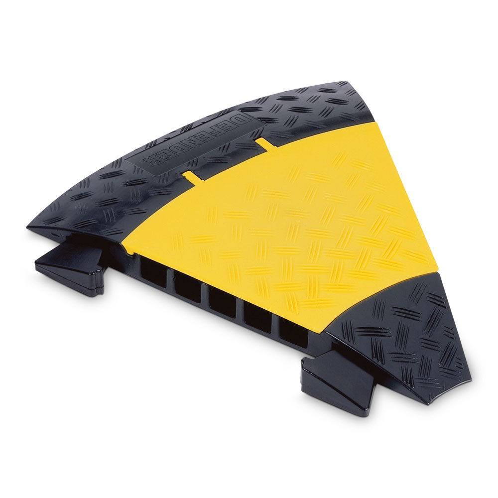 DEFENDER MIDI C Cable protector 5 channels | 45° curve| with connectors | heavy-duty design | height 5.5 cm