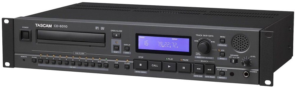 TASCAM CD-6010 19“, 2HE CD-Player, Audio- & Daten-CDs mit MP und WAV-Dateien (CD-R/CD-RW),