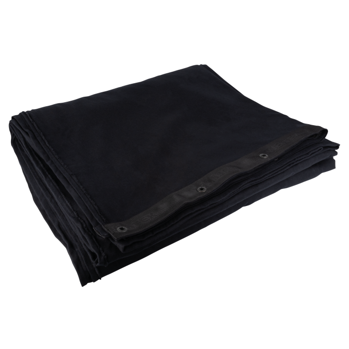 WENTEX Bühnenmolton 320g/m² 600 x 600 cm schwarz
