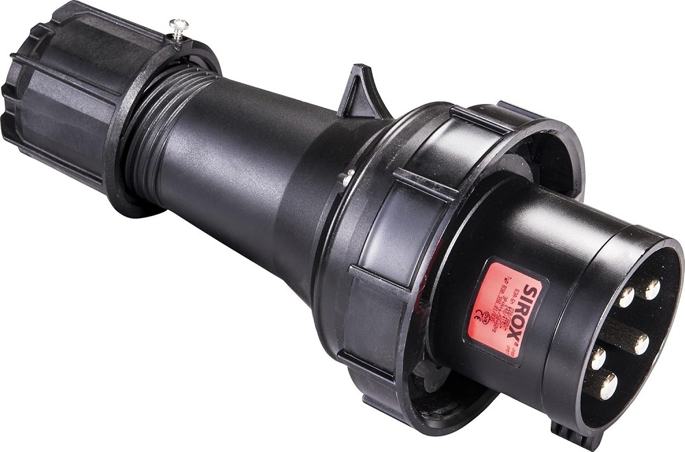 SIROX 830.356.01 CEE-Stecker 63A 400V 5-Pol 6h schwarz