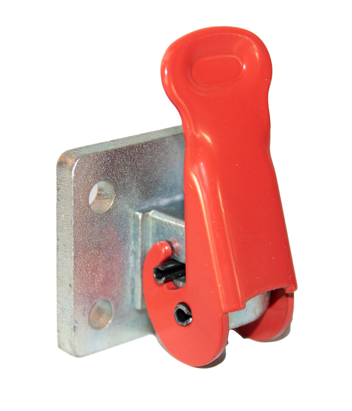VMB 2209N Auto-Lock Bolzen rot mit Montageplatte