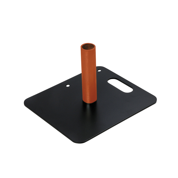 WENTEX Baseplate - 350(l) x 300(w)mm 4Kg - Bodenplatte - Pulverbeschichtet schwarz