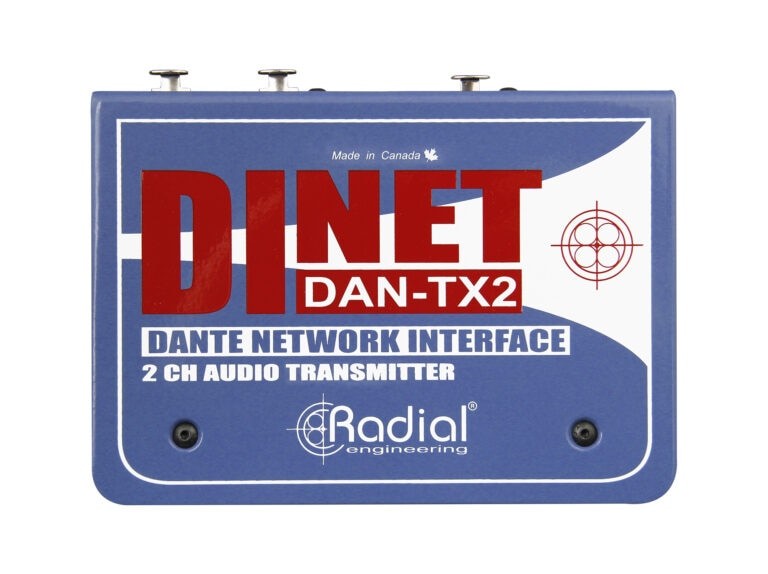 RADIAL DiNET DAN-TX2 Two Channels of Analog Audio over Dante