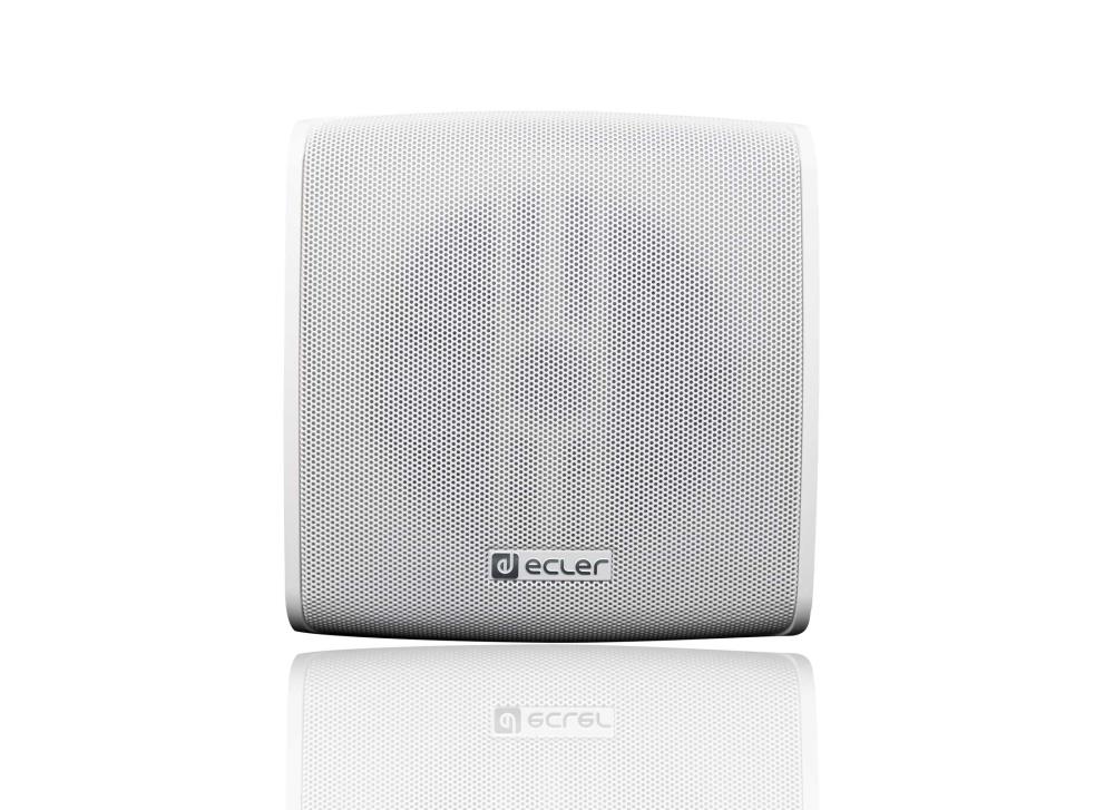 ECLER CUBE 5inch WiSpeak RX Cabinet WH für Stromschienen, weiß,5'', 32W/8Ohm, für WiSpeak System