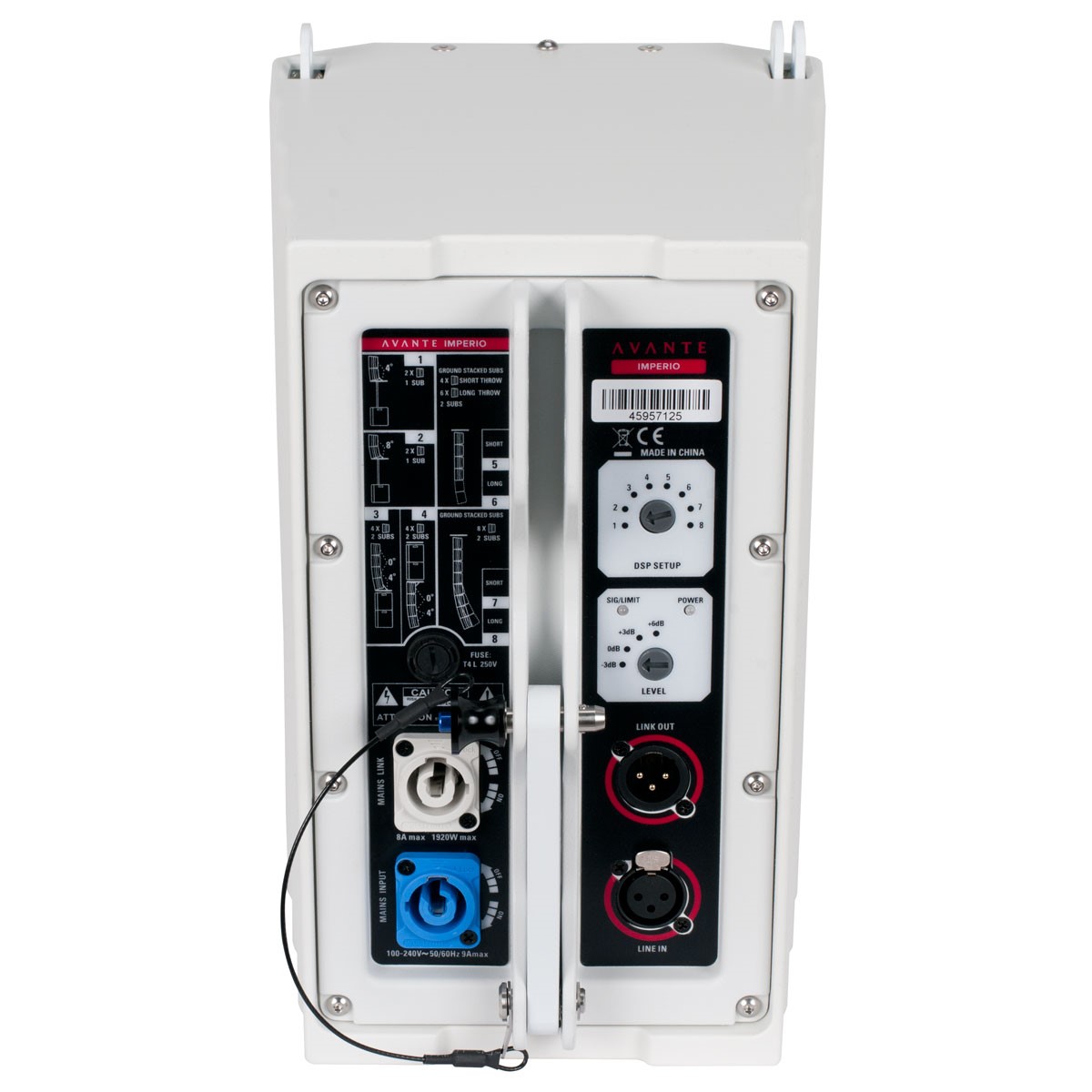 AVANTE Imperio White 2x4,75"/6x1,75" active Line Array Top