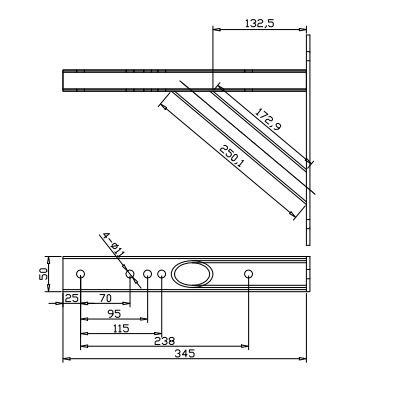 HOF UNIVERSALWall mout bracket (2 pcs)