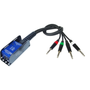 CATCORE SP-J Jack 6,3mm Stereo Kabelauflösung/Peitsche/Split, Ethercon auf 4x Kabel