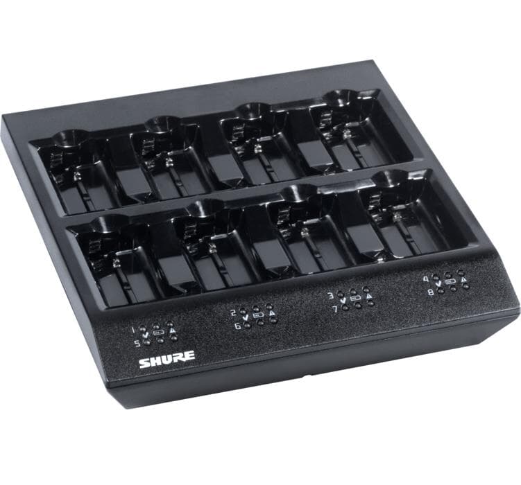 SHURE SBC800-E 8-fach Tischladegerät für SB900B Akkus