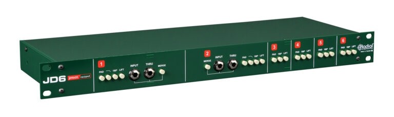 RADIAL JD6 Six-Channel Passive Rackmount Direct Box