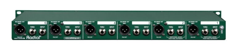 RADIAL JD6 Six-Channel Passive Rackmount Direct Box