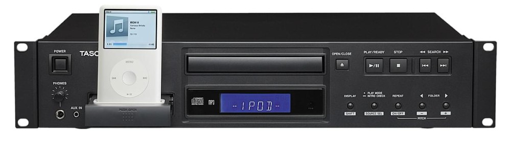 TASCAM CD-200 19“,2HE,CD-Player für  Audio-CDs, MP3/MP2- und WAV-Dateien