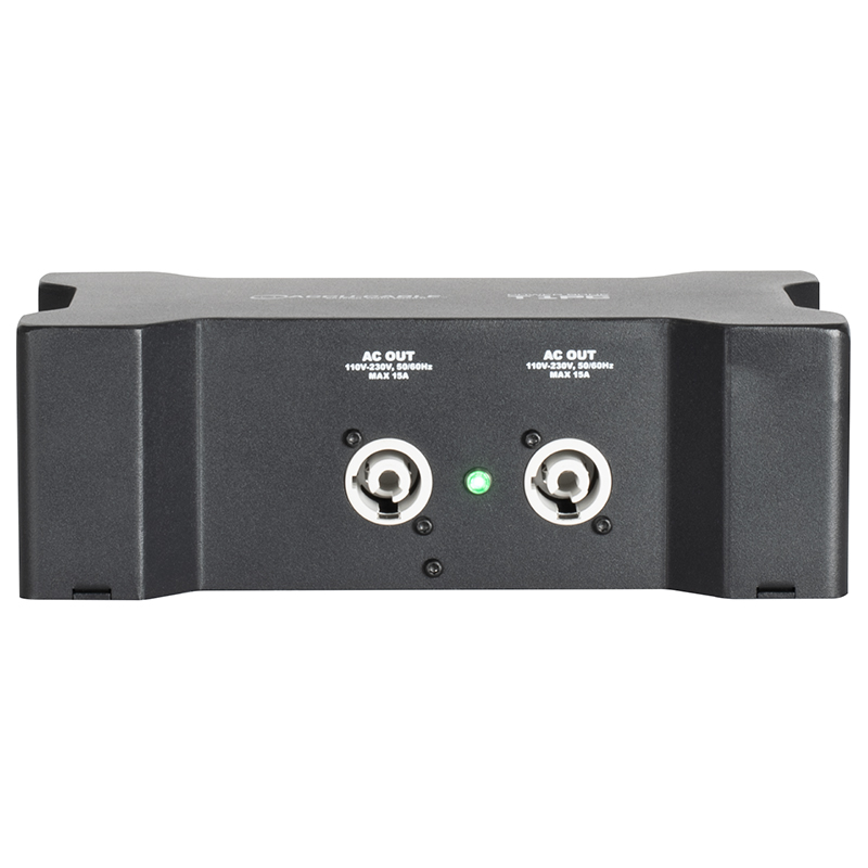 ADJ Power Bone: T1PC Stromverteilerbox Powercon 4x Powercon out, Tue1 in/ out durchschleibar
