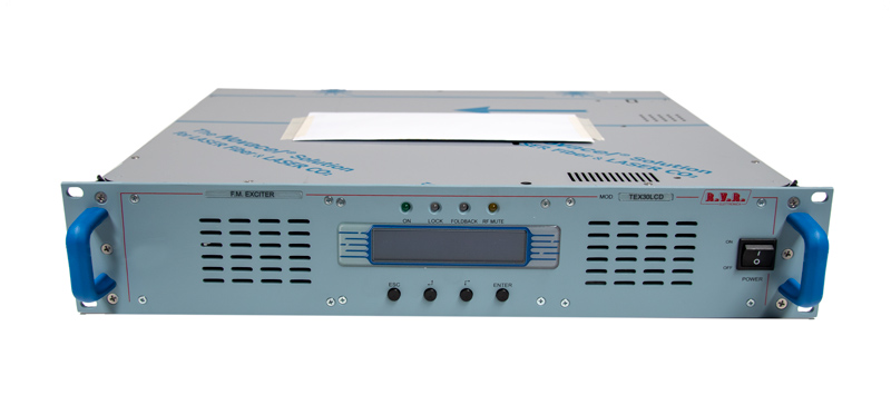 RVR TEX 30 LCD/S FM Transmitter 30W/2U stereo Übertrager für z.B. Outdoorkino