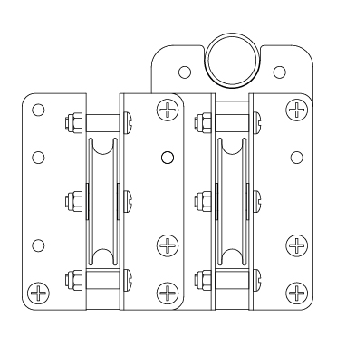 DOUGHTY T63776 Twin Head Pulley