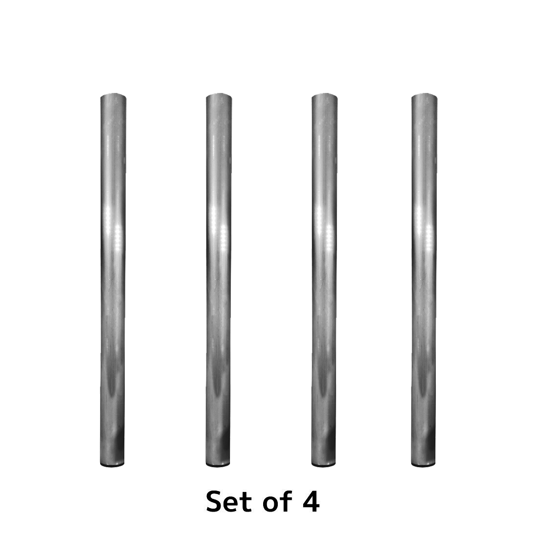 DURASTAGE 750 Set bestehend aus vier Podestfüßen, aus rundem Aluminiumrohr 48,3x3mm inkl. schwarzer Kunststoffkappe.