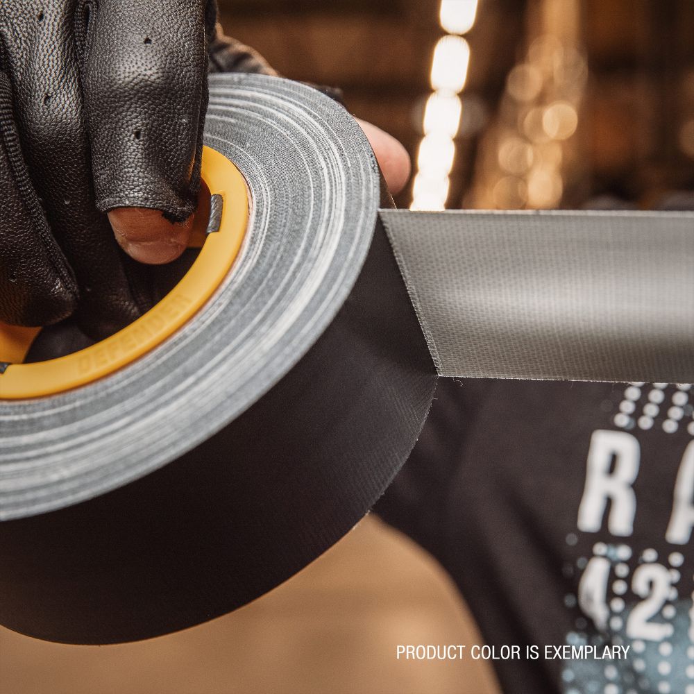 DEFENDER EXA-TAPE B 50 BULK - Premium Gewebeklebeband Bulk, schwarz