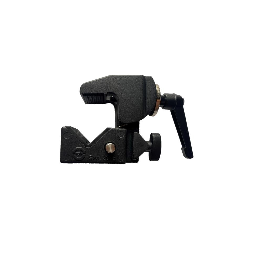 DOUGHTY G116001 Supaclamp (10-51mm), SCHWARZ, B:50mm, Tragkraft:20kg, 5/8'', TÜV
