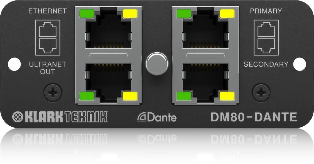 KLARK TEKNIK DM80-DANTE Erweiterungsmodul