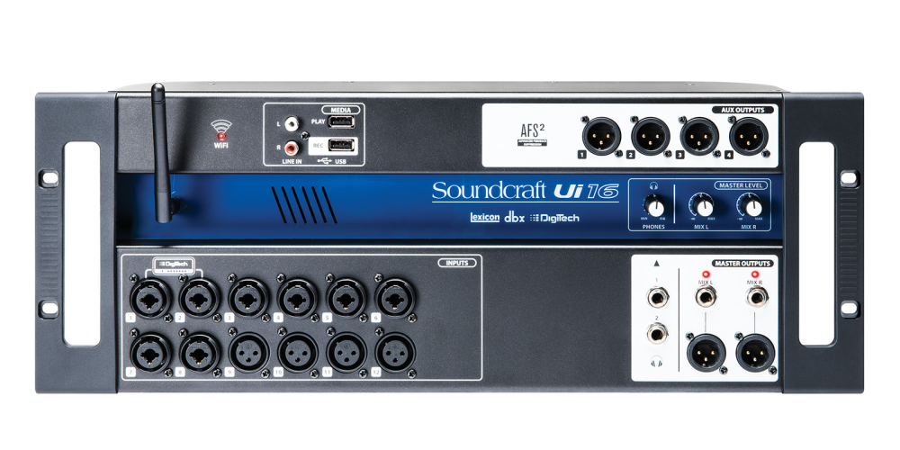SOUNDCRAFT Ui16 - 16-Kanal Mischpult mit Tablet/Smartphone/PC-Steuerung