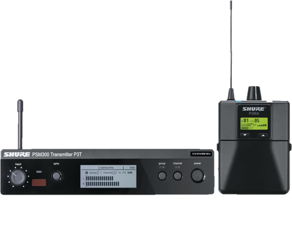 SHURE P3TERA-L19 In-Ear Monitoring Set 630-654 MHz