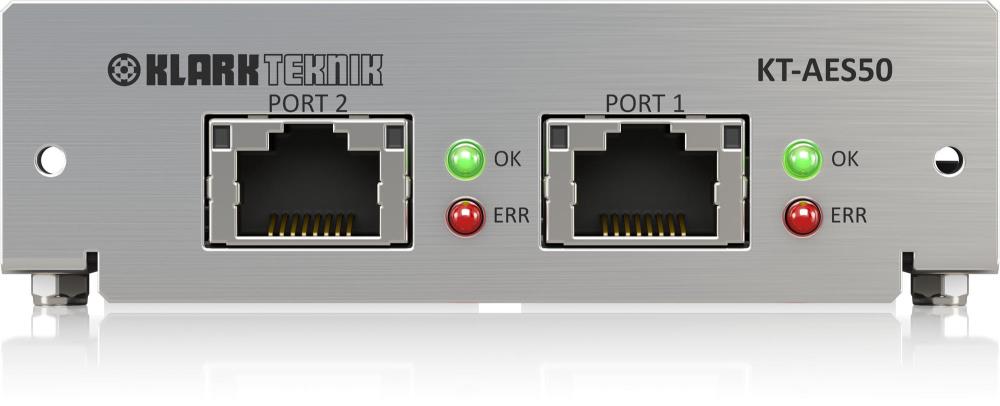 KLARK TEKNIK KT-AES50 Dual-Port-AES50-Netzwerkmodul bis zu 48 bidirektionale Kanäle