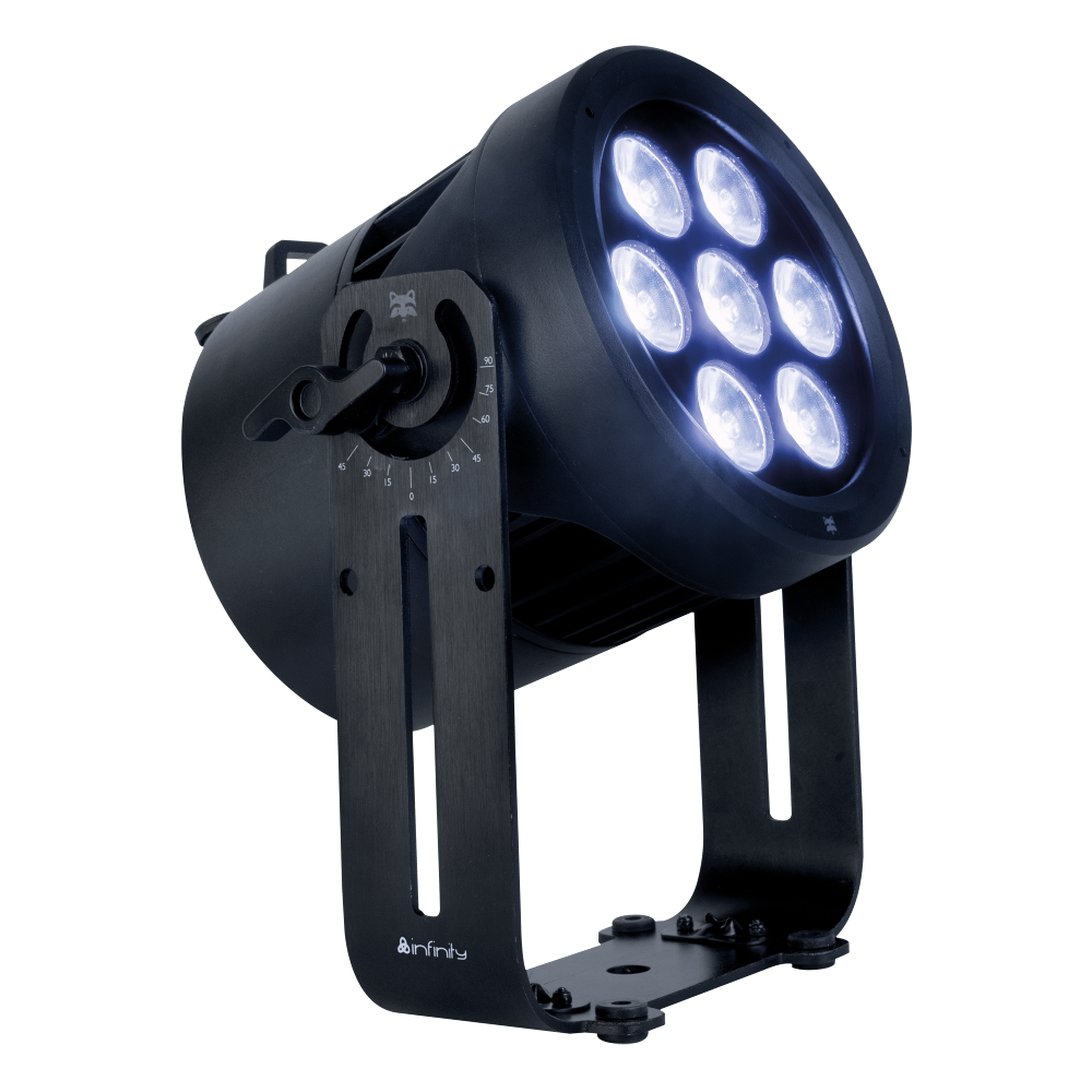 INFINITY Raccoon Junior P7/4 RGBM-Par Can IP65, extreme Helligkeit
