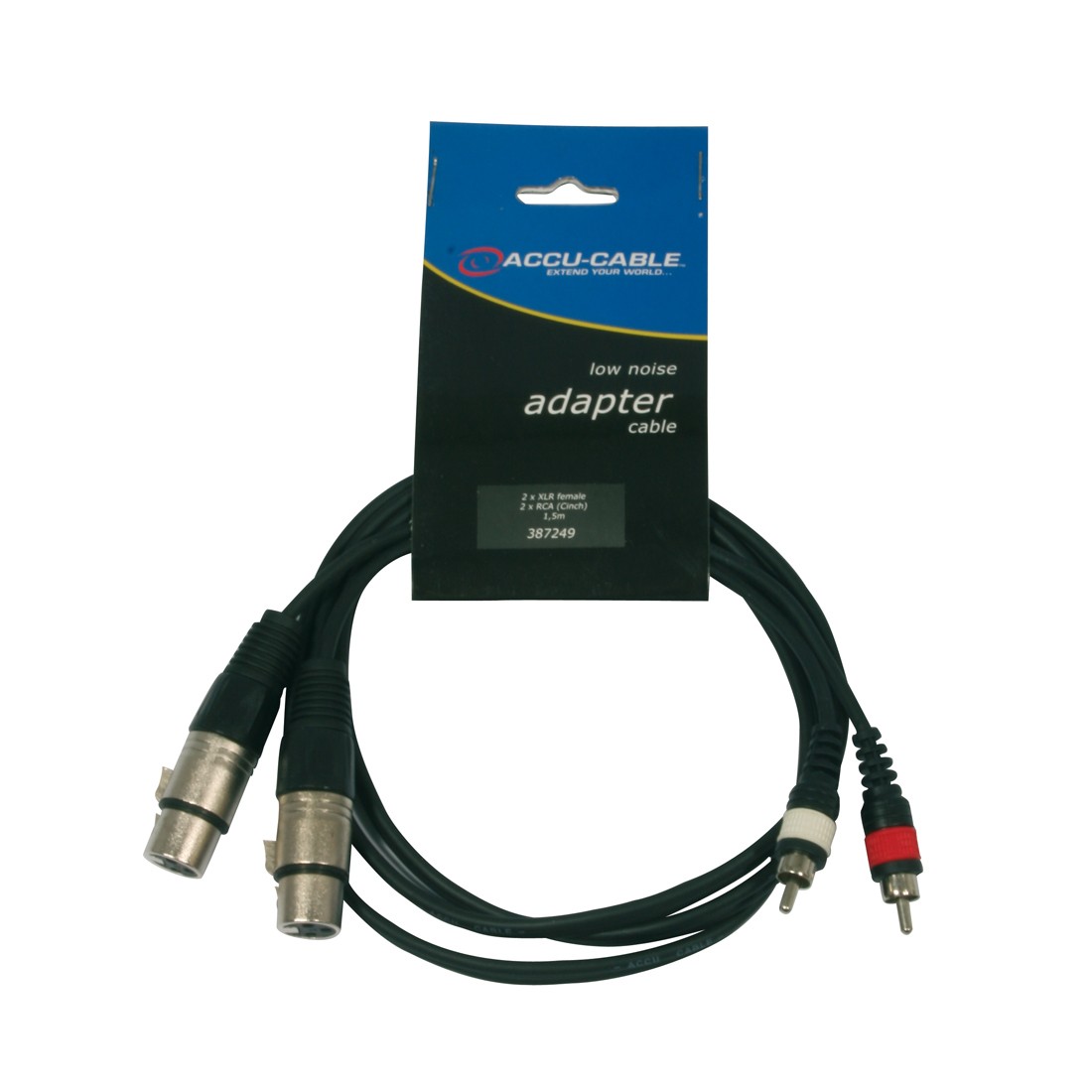 ACCU AC-XF-2R/1,5 2x XLR female to 2 x RCA 1,5m