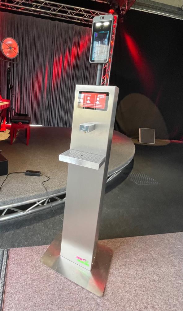 IRM-Guard Hygienesäule Sicherheitskonzept Desinfektion