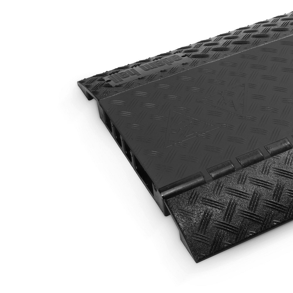 DEFENDER MIDI 4 BLK Cable Protector 4 Channel | black | heavy duty | height 5,5cm