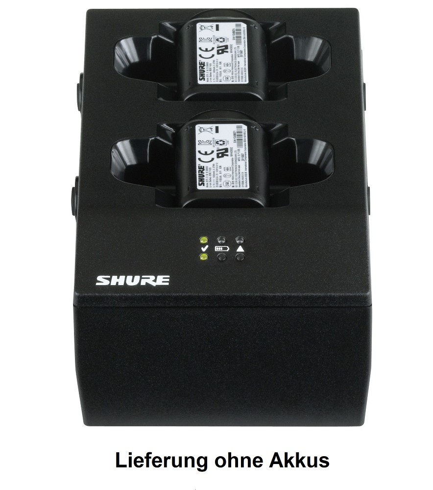 SHURE SBC200-E Dual Docking Tischladegerät mit EU Netzteil