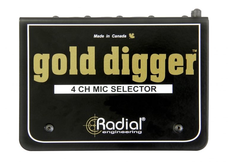 RADIAL Gold Digger Studio Microphone Selector and Switcher