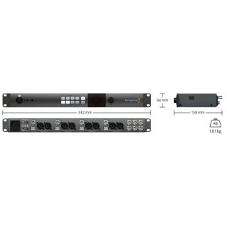 BLACKMAGIC DESIGN ATEM Studio Converter 2 verbindet bis zu 4 Kameras mit Ihren ATEM-Mischern