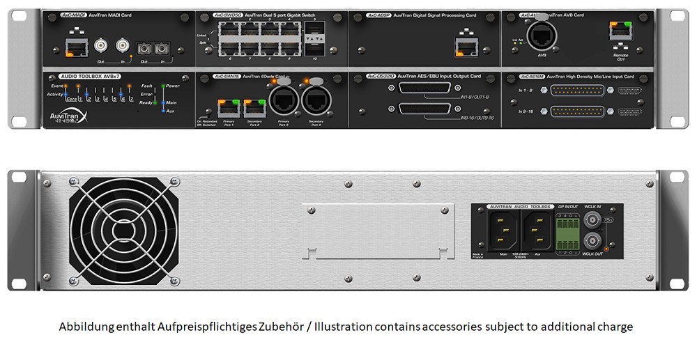 AUVITRAN AVBx7/SB+r Audio ToolBox – 2HE 19" Stagebox mit 7 Kartenslots