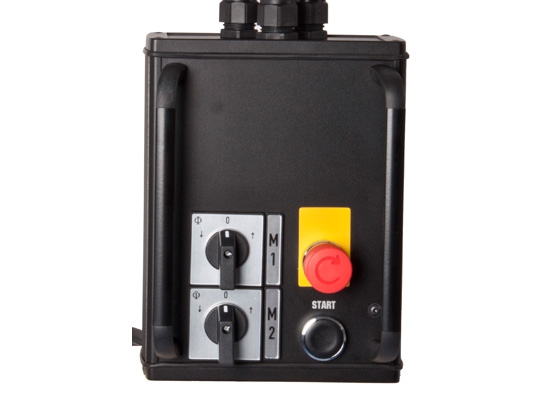 CHAINMASTER CM-802002 Motorcontroller, 2-Kanal, IN: CEE 16A 5pol, OUT: 2x CEE 16A 4pol, Direktsteuerung