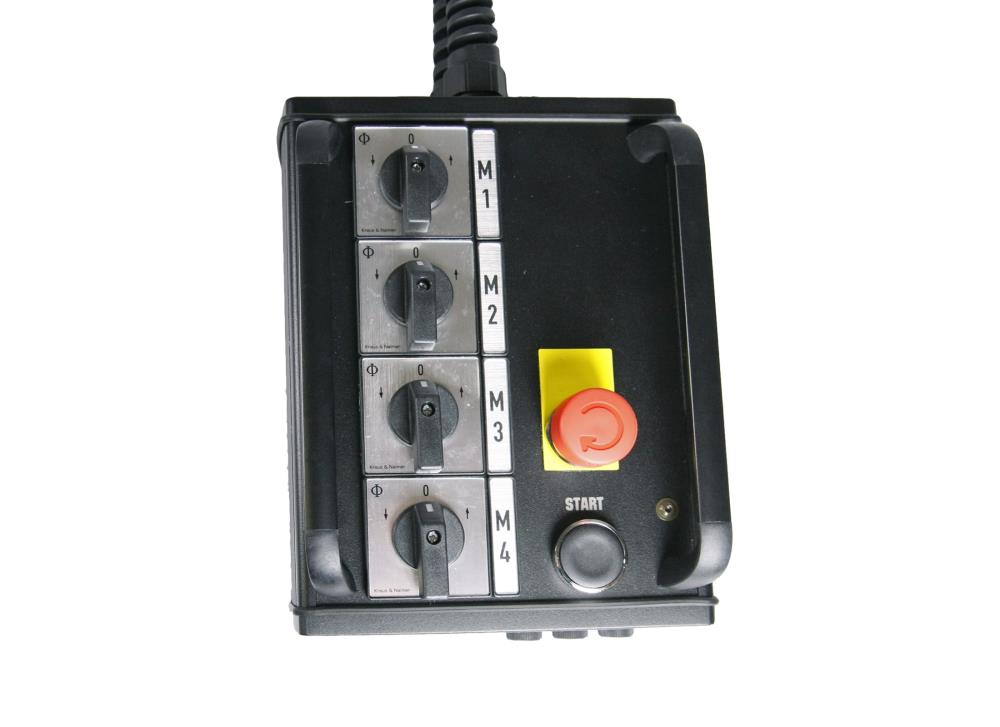 CHAINMASTER CM-802011 Motorcontroller, 4-Kanal, IN: CEE 16A 5pol, OUT: Harting HAN 16E-F-s, Direktsteuerung