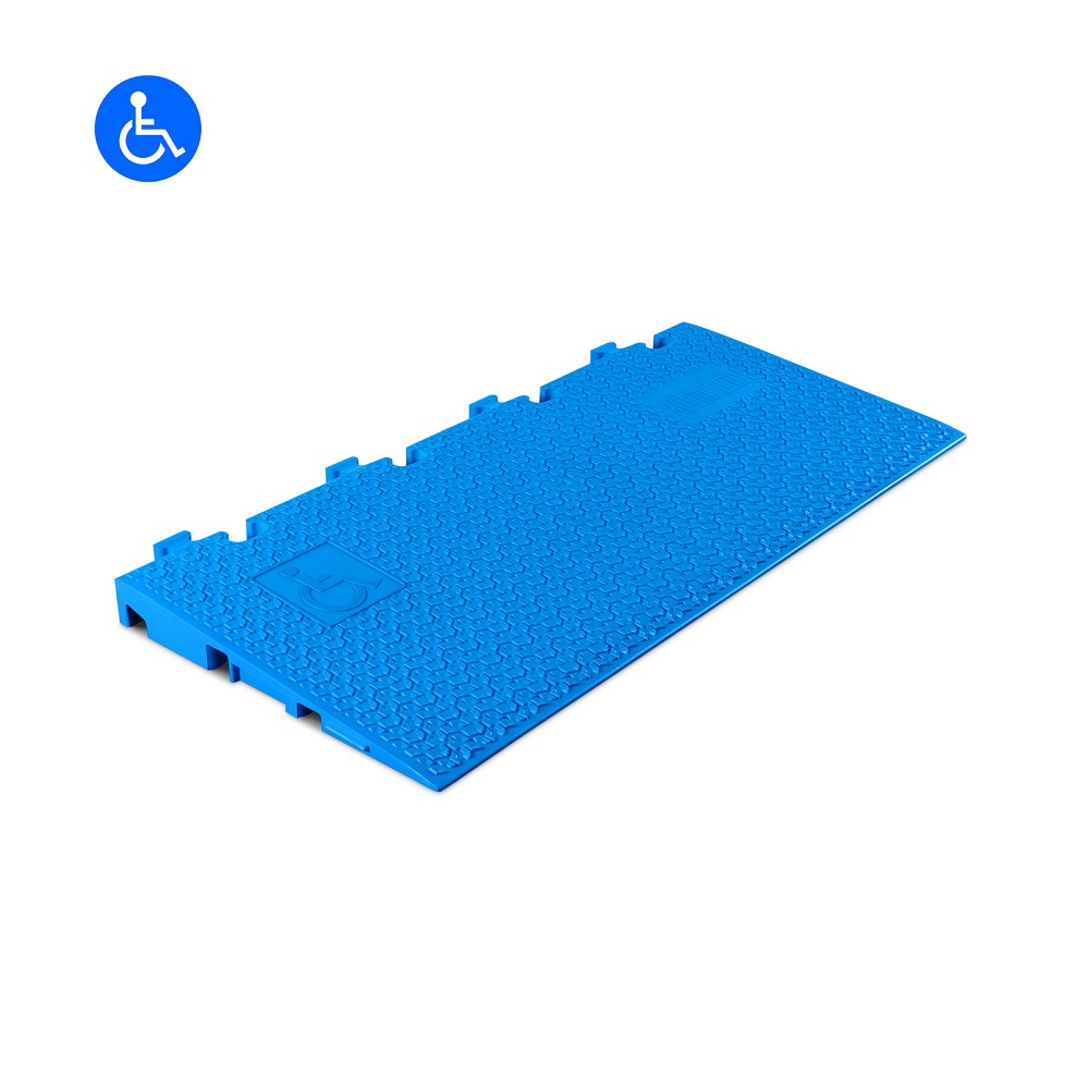 DEFENDER MIDI 5 2D RAMP BLU modular system 5 channels | ramp blue | wheelchair-accessible transition | height 5.4 cm