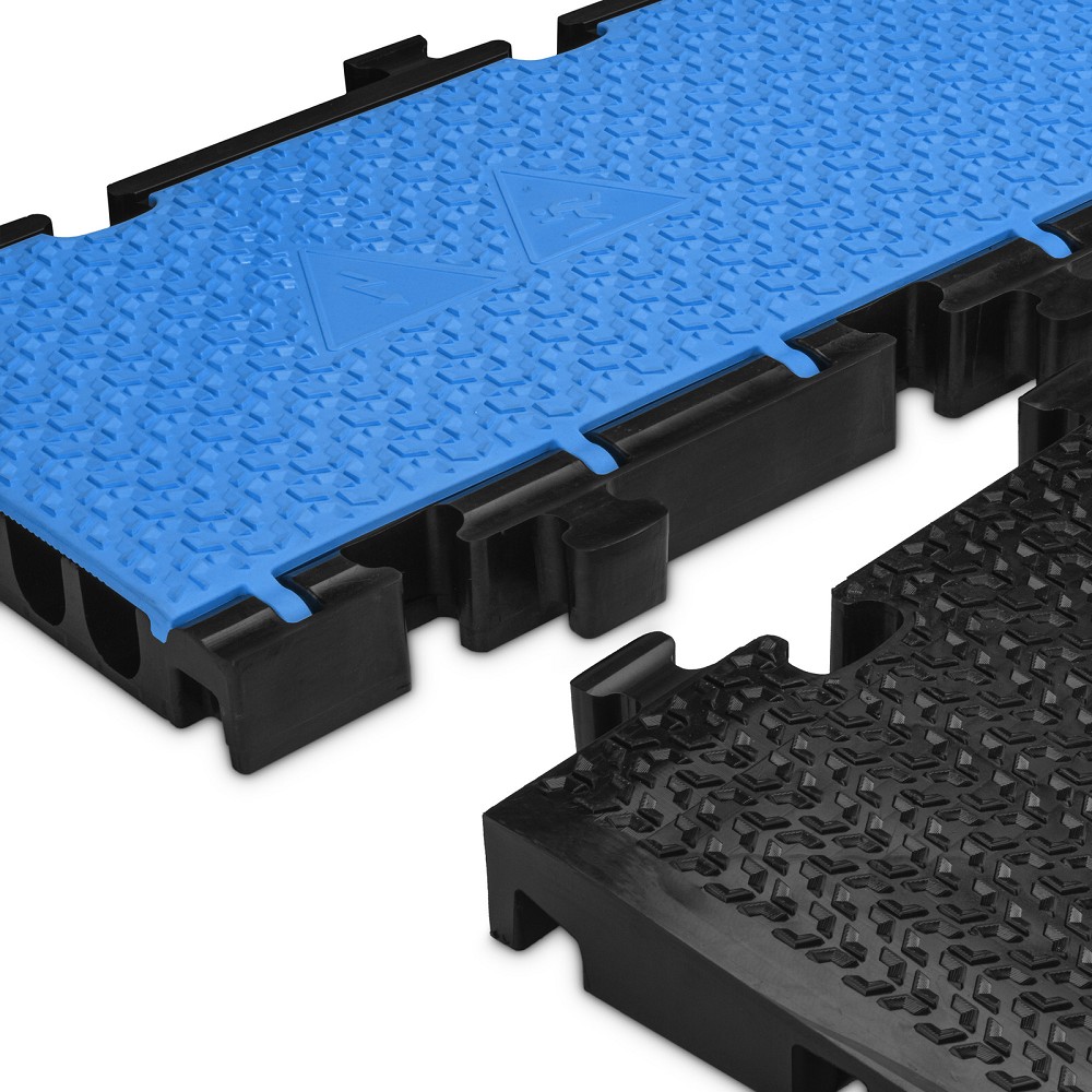 DEFENDER MIDI 5 2D BLU MID SECTION Modular system 5 channels | blue | middle section | wheelchair-accessible transition | height 5.4 cm